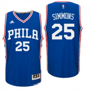 Maillot De Basket Philadelphia 76ers Ben Simmons 25 Tissus Sportif Fans Edition Bleu